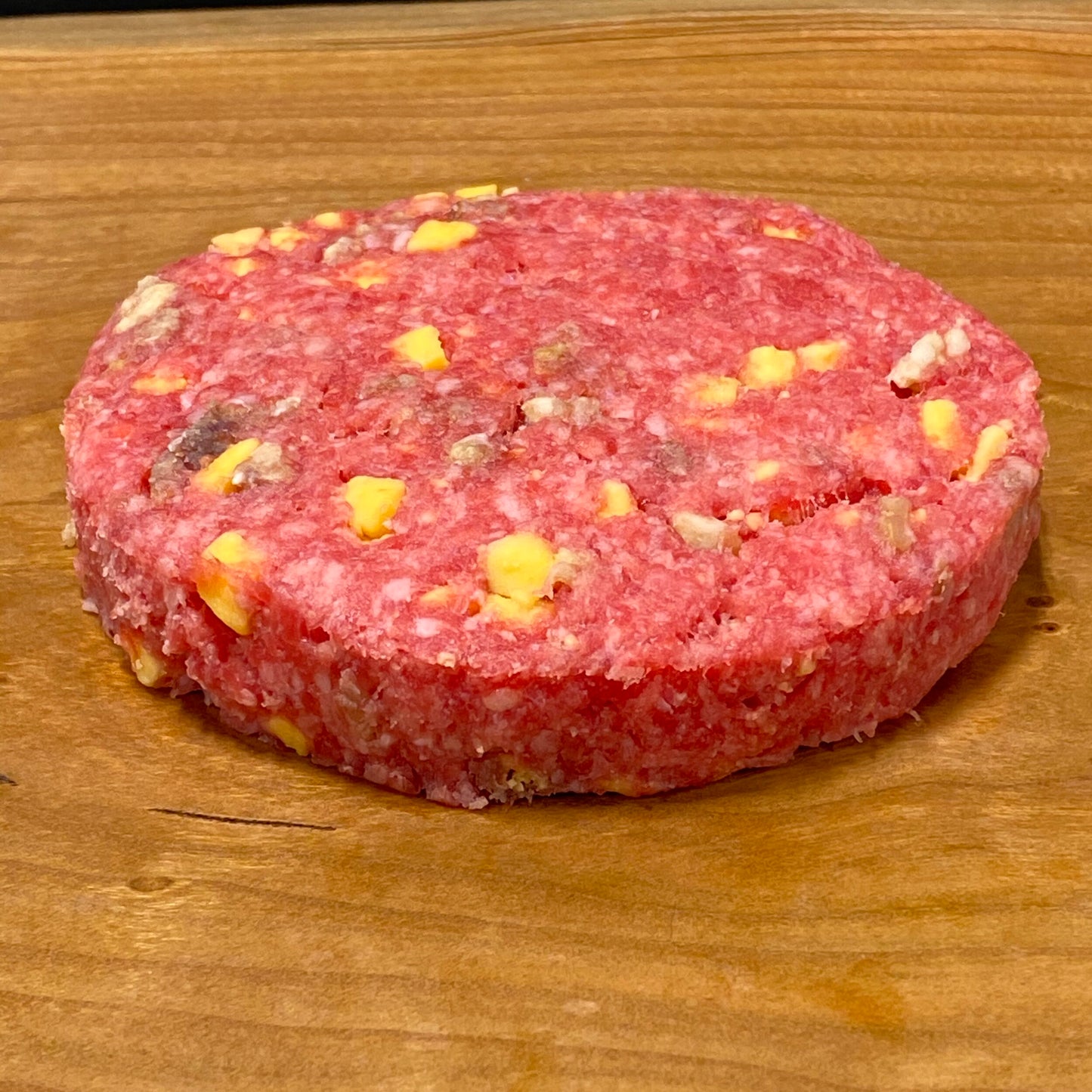 Hand-Pressed, Black Angus Bacon Cheddar Burgers